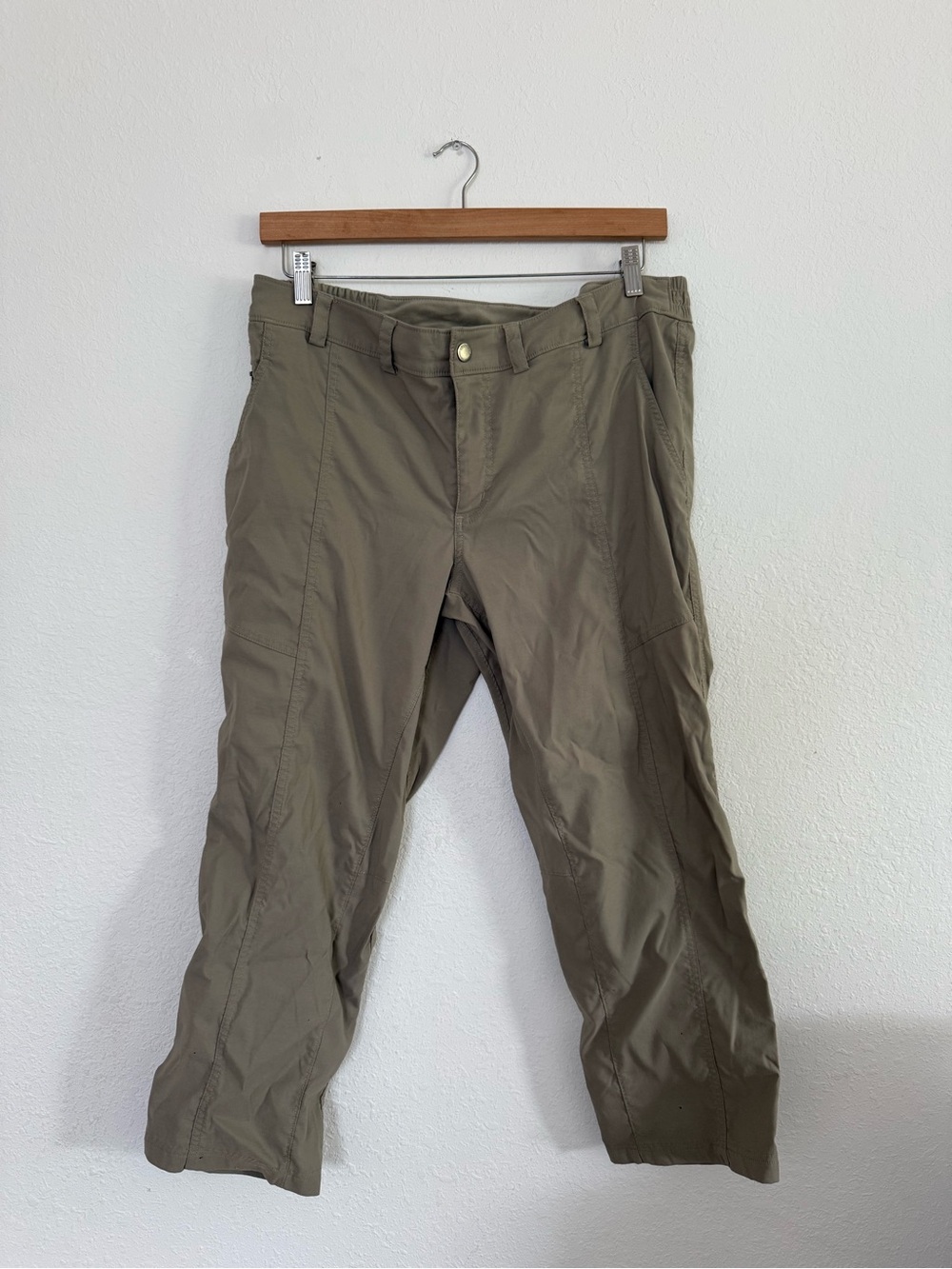 Duluth Trading Co Active Stretch Pants Khaki 16 x 29 Tan Utility Hiking Pants